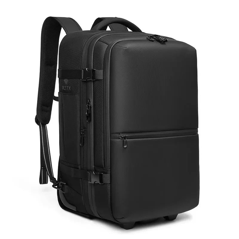 Travel Trolley vacuum compression business backpacks bags for Man Wheeled backpack On wheels luggage Rolling Bags For Boardable