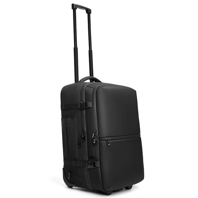 Travel Trolley vacuum compression business backpacks bags for Man Wheeled backpack On wheels luggage Rolling Bags For Boardable