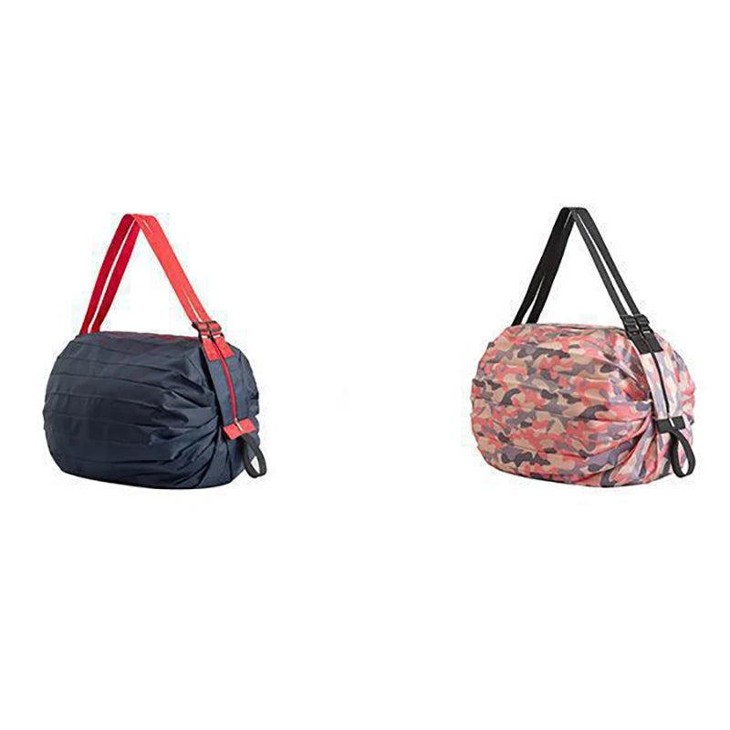 Foldable Storage Bag With Handle Portable Travel Camouflage Handbags Large Capacity Shopping Bag